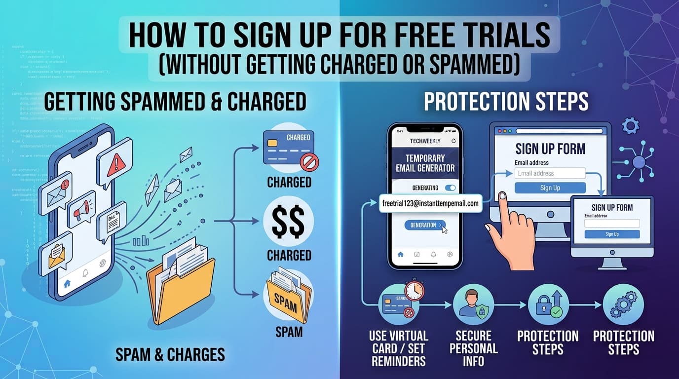 How to Sign Up for Free Trials Without Getting Charged or Spammed